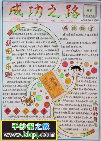 成功之旅手抄报图片